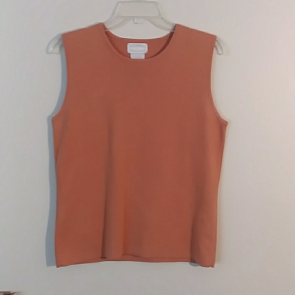 B002 Designers Originls knit tank top large brown - Picture 1 of 4
